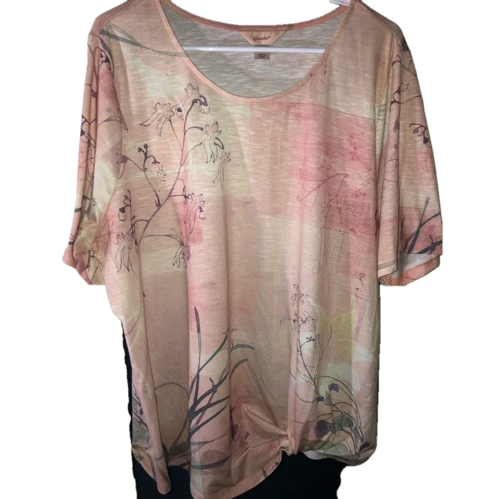 Women’s Plus Size Short Sleeve T-Shirt - Size 2X - 100% Cotton - New - Picture 1 of 6